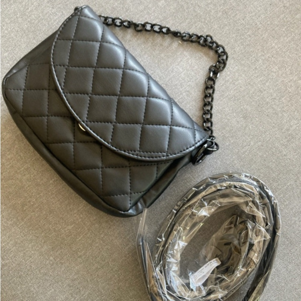 Versatile diamond stitch fanny bag and mini bag - Picture 7 of 10